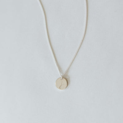 Round Initial Necklace (Silver) - Jillian Leigh Jewellery - necklaces